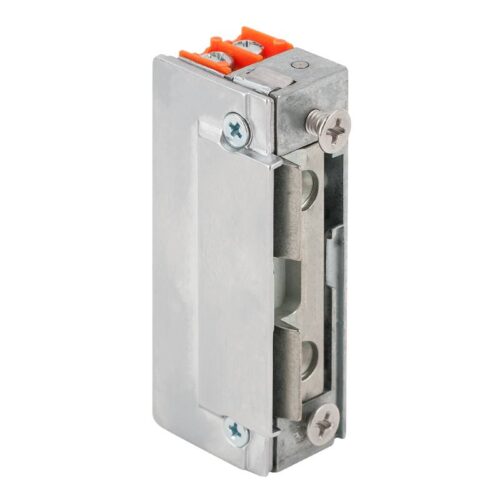dorcas-99n512f-top_1.jpg Szimmetrikus, alacsony, pajzs nélküli elektromos zárfogadó - feszültségre zár - nyelvkivezetővel - 24V DC