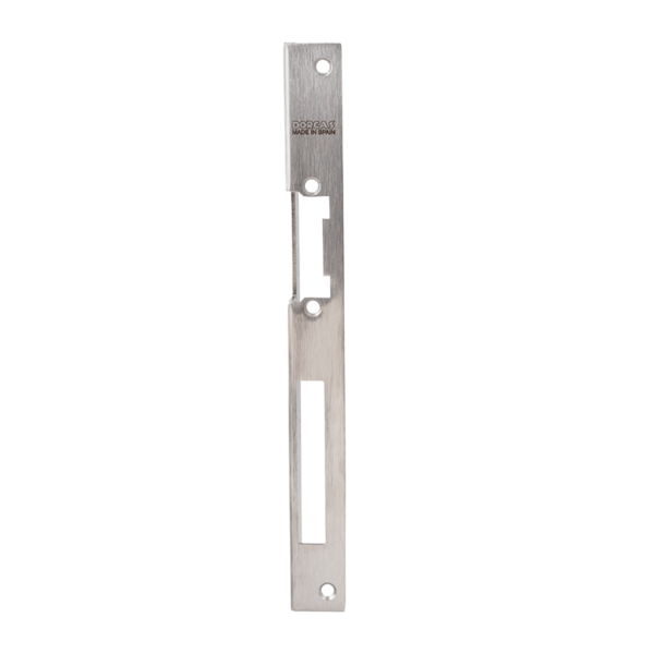 OUTLET: Hosszú zárpajzs DORCAS zárakhoz - fa ajtóra - INOX - jobbos