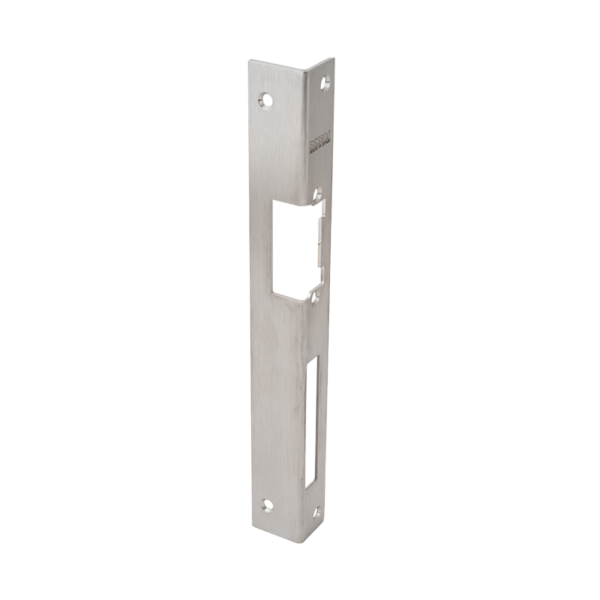 OUTLET: Hosszú zárpajzs DORCAS zárakhoz - fa ajtóra - INOX - jobbos