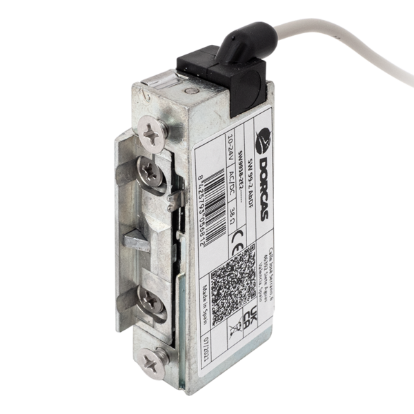 Vízálló (IP68)  szimmetrikus, keskeny, alacsony, pajzs nélküli elektromos zárfogadó 250 mm vezetékkel - kiiktatható - memóriás