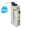 Vízálló (IP68)  szimmetrikus, keskeny, alacsony, pajzs nélküli elektromos zárfogadó 250 mm vezetékkel - kiiktatható - memóriás