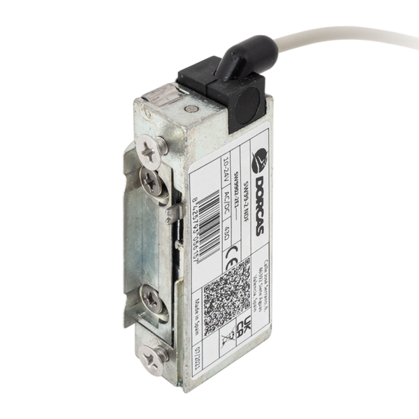 Vízálló (IP68)  szimmetrikus, keskeny, alacsony, pajzs nélküli elektromos zárfogadó 250mm vezetékkel - kiiktatható