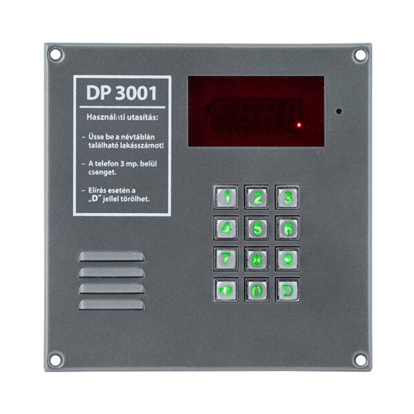 dp-3001_frontjav.jpg DP3001 kaputelefon központ