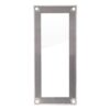 Kis INOX névtábla keret plexivel