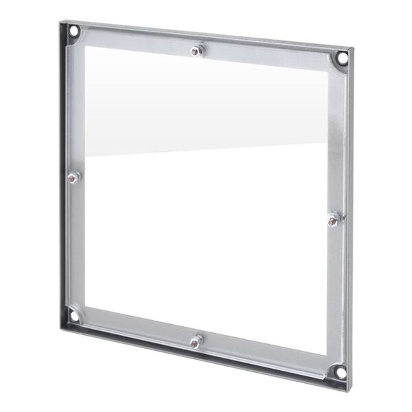 Nagy INOX névtábla keret plexivel