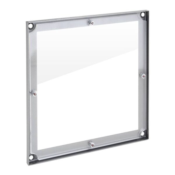 Nagy INOX névtábla keret plexivel