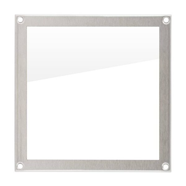 Nagy INOX névtábla keret plexivel