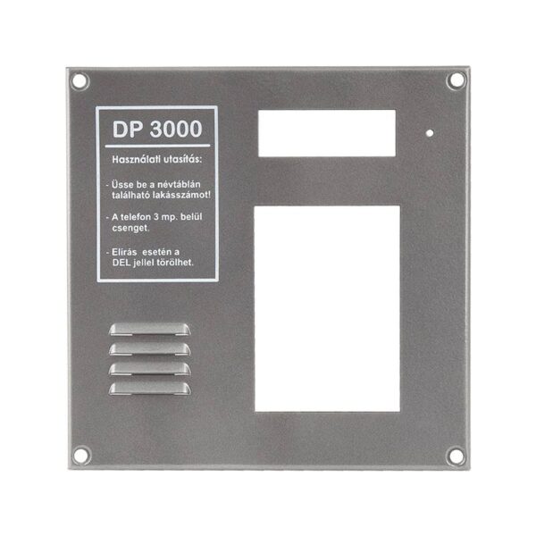 Előlap DP3000 központhoz