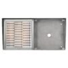 dprs50-hfk-inox_front_javitott_2.jpg DP kaputelefon esővédő, nagy, felületre szerelt, INOX