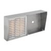 dprs50-hfk-inox_isorightjav1.jpg DP kaputelefon esővédő, nagy, felületre szerelt, INOX