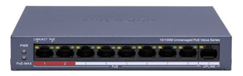 ds-3e0109p-e-mc-688735f1ed46e.jpg Hikvision DS-3E0109P-E/M (C) – 9 portos PoE switch (80 W)