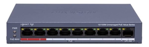 Hikvision DS-3E0109P-E/M (C) – 9 portos PoE switch (80 W)
