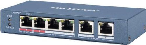 Hikvision DS-3E0106HP-E – 6 portos PoE switch (60 W)