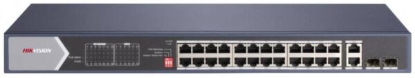 Hikvision DS-3E0528HP-E – 28 portos Gbit PoE switch (370 W)
