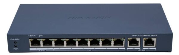 Hikvision DS-3E1310HP-EI (B) – 10 portos PoE switch (110 W)
