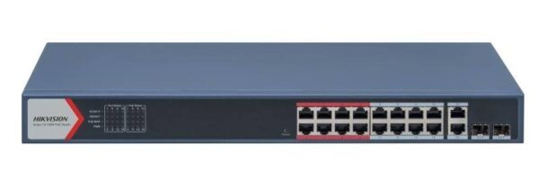 Hikvision DS-3E1318P-EI (B) – 18 portos PoE switch (230 W)