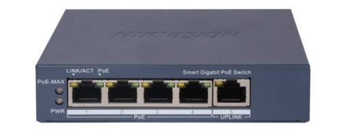 Hikvision DS-3E1505P-EI – 5 portos PoE switch (60 W)
