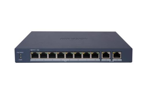 ds-3e1510p-ei-m-b-69df60097abae.jpg Hikvision DS-3E1510P-EI/M (B) – 10 portos PoE switch (80 W)
