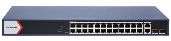 Hikvision DS-3E1528P-EI – 28 portos Gbit PoE switch (370 W)
