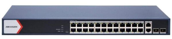 Hikvision DS-3E1528P-EI/M – 28 portos Gbit PoE switch (230 W)