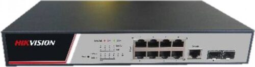 Hikvision DS-3E2510P(B) – 10 portos gigabit PoE switch (125 W)