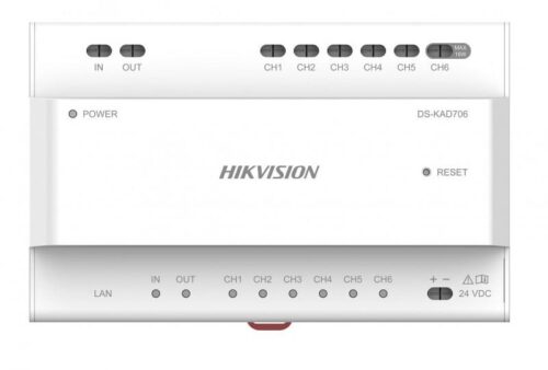 Hikvision DS-KAD706Y-S – Disztribútor soroló egység kétvezetékes IP kaputelefon-rendszerhez