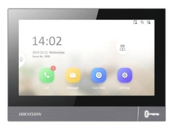 Hikvision DS-KH8381-WTE1 – IP video-kaputelefon beltéri egység