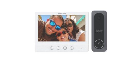 Hikvision DS-KIS212 (B) – Négyvezetékes HD video-kaputelefon szett: kültéri, beltéri