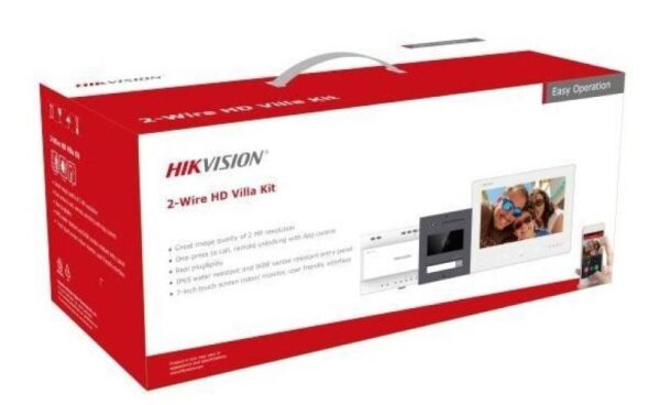 Hikvision DS-KIS704EY/Aluminum – Kétvezetékes HD video-kaputelefon szett