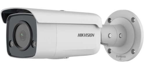 Hikvision IP, Csőkamera, 4 MP, Fix objektív, 2.8mm, AcuSense, IR, Fehér LED,