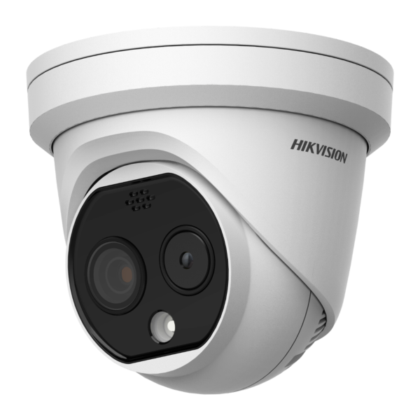 Hikvision Hőkamera, Bispektrális turret kamera, 160x120, 3,1 mm, Fény és hangriasztás, 17 um HIKMICRO Detectors