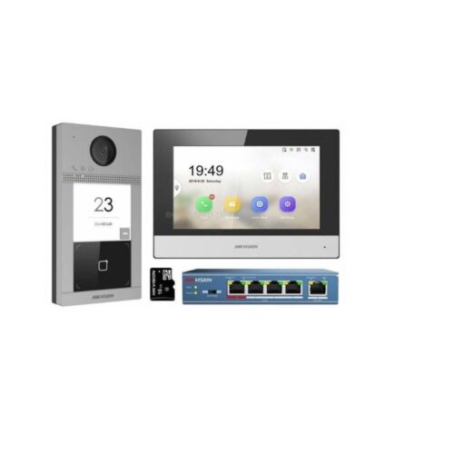 Hikvision egylakásos szett, felületszerelt, szabadkézi, színes 7 LCD