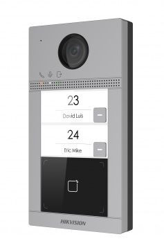 ds_kv8213_wme1.jpg Hikvision Kétlakásos villa IP video-kaputelefon kültéri egység, kártyaolvasóval, WiFi