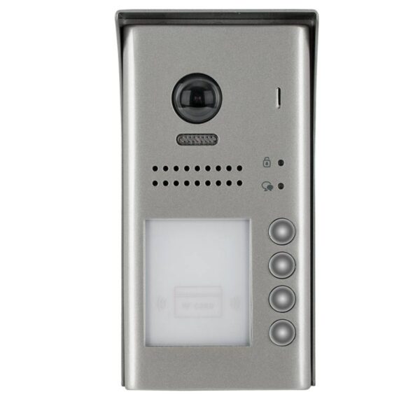 2EASY négy lakásos felületre szerelhető kaputelefon egység - RFID olvasó IP54