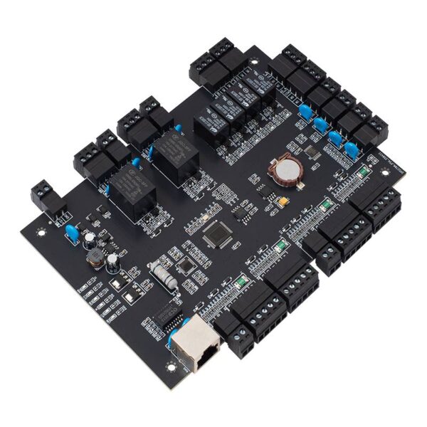 ea-862_isoleft.jpg TCP/IP hálózati beléptető vezérlőpanel, 2 ajtó kétirányú vezérlés, Pull SDK