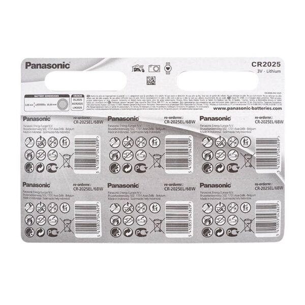 Panasonic CR2025 elem távirányítókba