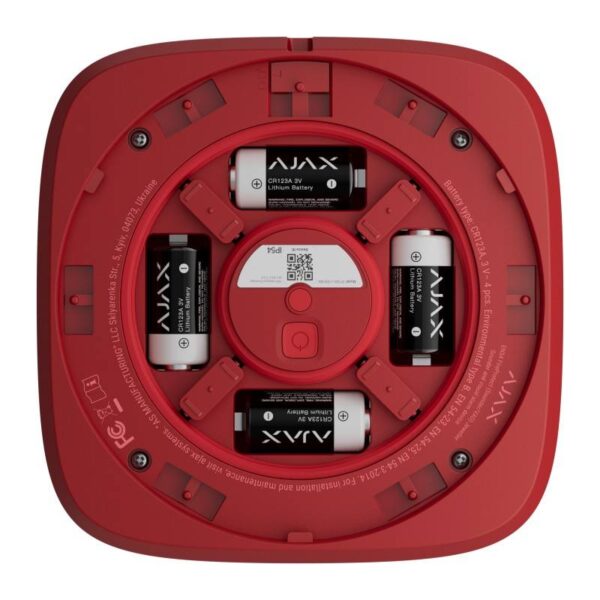 Ajax EN54-FIREPROTECT-SOUNDER-VAD-R – EN54 FireProtect hang- és fényjelző