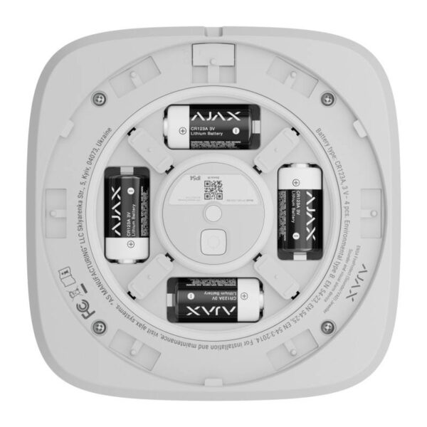 Ajax EN54-FIREPROTECT-SOUNDER-VAD-W – EN54 FireProtect hang- és fényjelző