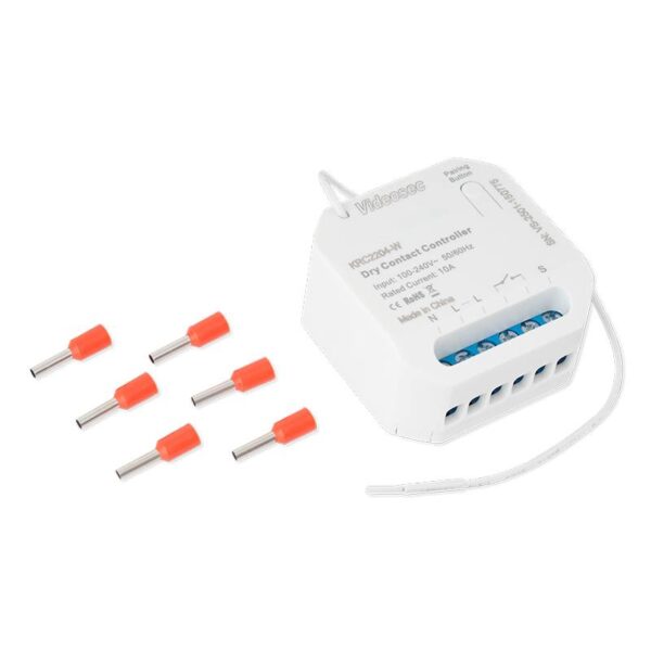 et-krc2204-w_set.jpg ET-KRC2204-W - 1 csatornás RF+Wifi vevőegység, 1x NO szárazkontaktus