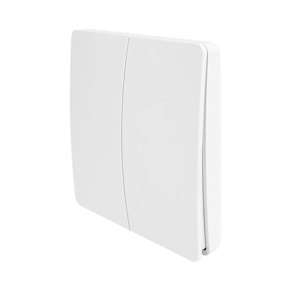 et-ks2-254_isoleft_800x800.jpg Kinetikus nyomókapcsoló beépített RF adóval, 2 csatorna, fehér(IP67)