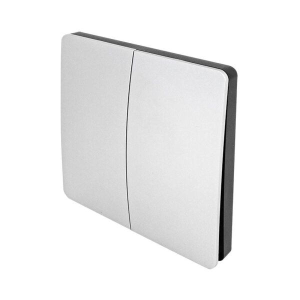 et-ks2-254s_isoleft_800x800.jpg Kinetikus nyomókapcsoló beépített RF adóval, 2 csatorna, ezüst(IP67)