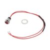 Indikátor - piros - 12V DC - 8 mm furatátmérő - 20 cm vezetékkel