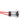 Indikátor - piros - 12V DC - 8 mm furatátmérő - 20 cm vezetékkel