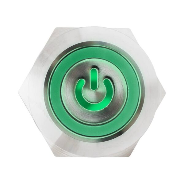 flm19-fw-6-ec-z-rdgn_front_led_gn.jpg Lapos felületű bistabil nyomógomb 19 mm-es furathoz(IP67), piros-zöld LED