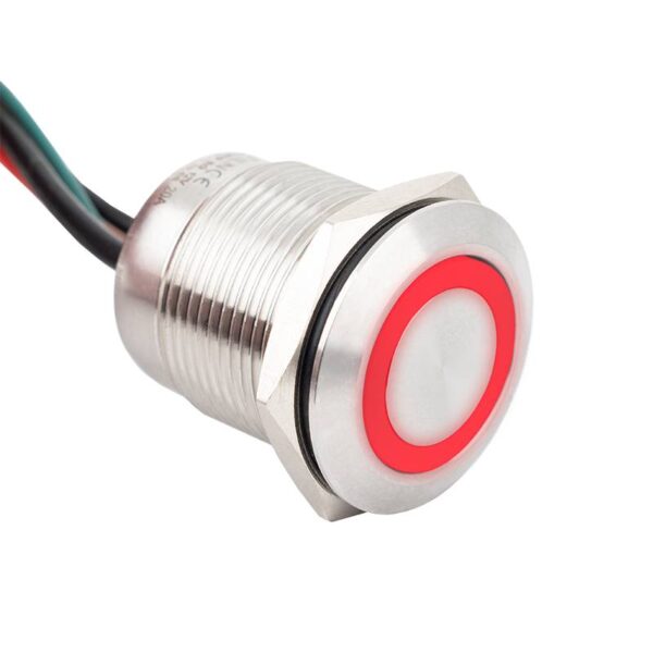 flm19-fw-6-ex-rdgn_isoright_led_rd.jpg Lapos felületű nyomógomb 19 mm-es furathoz(IP67), NO-COM piros-zöld LED gyűrűvel