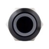 Lapos felületű nyomógomb 19 mm-es furathoz(IP67), fekete házban NO-COM, piros-zöld LED