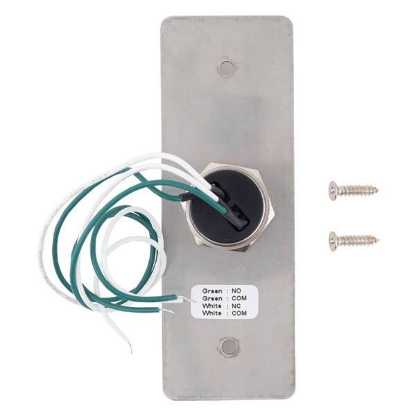 fmb-c-25ss-2-rd_set.jpg Lapos gomba alakú nyomógomb 115x40 pajzzsal - NO-NC - piros