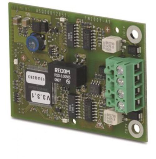 fn2001-a1-1-60cb63bccc082.jpg Siemens FN2001-A1 – C-WEB(Cerberus PRO)/FCnet tűzjelző központ hálózati modul