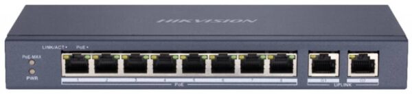 hikvision-ds-3e0310p-em.jpg Hikvision 100M POE Switch , 60W, 8+2 port