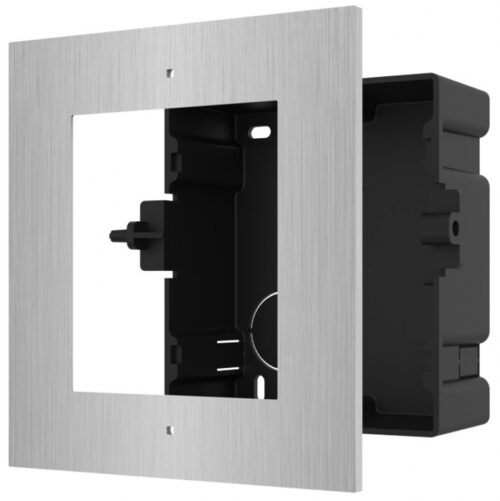 Hikvision Moduláris IP video-kaputelefon szerelőkeret süllyesztő keret, 1 modulos, rozsdamentes acél